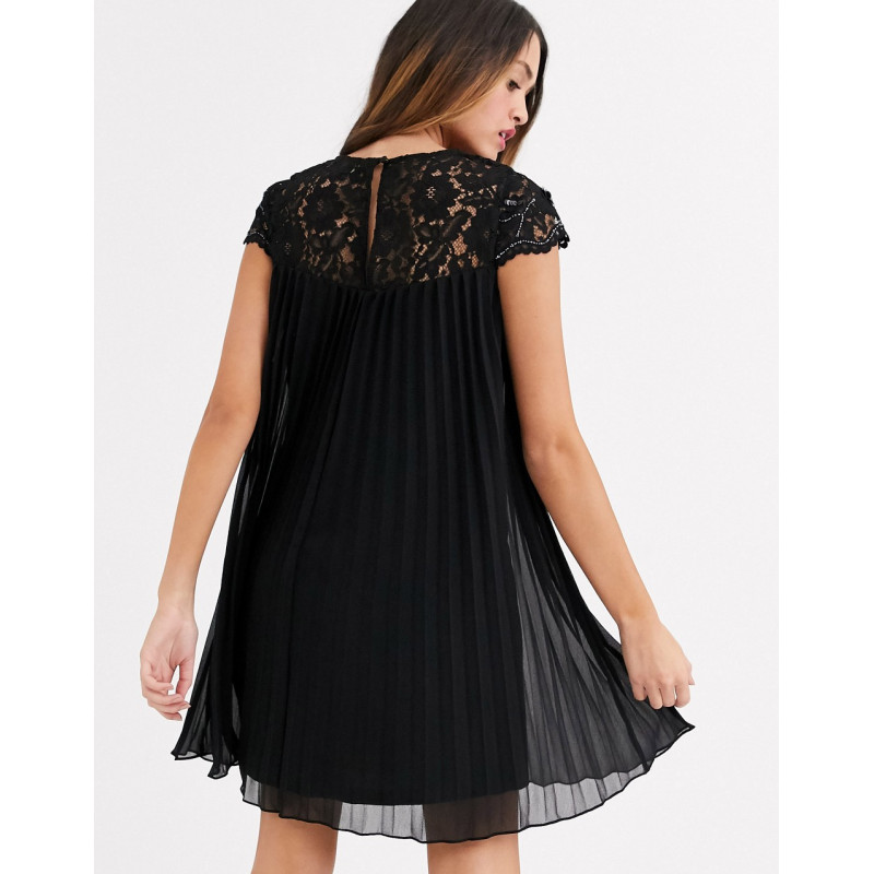 Lipsy lace top mini smock...