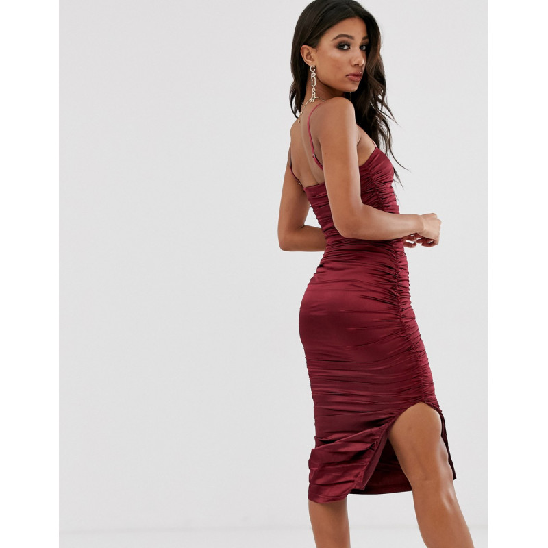 The Girlcode ruched satin...