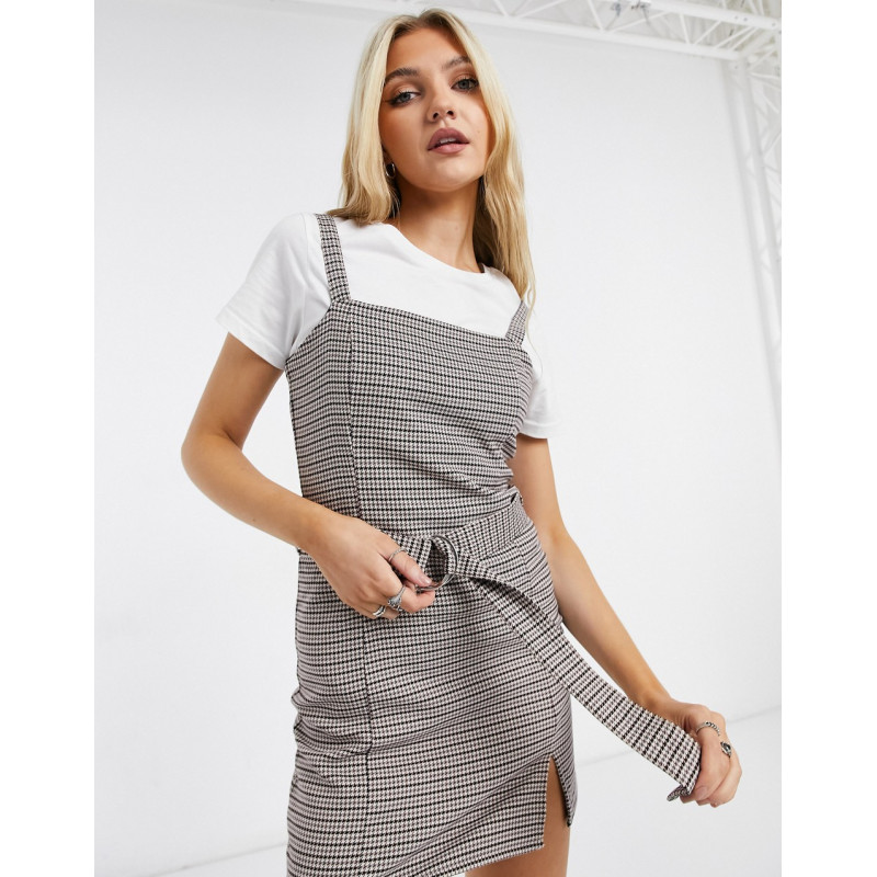 Pull&Bear belted dress with...
