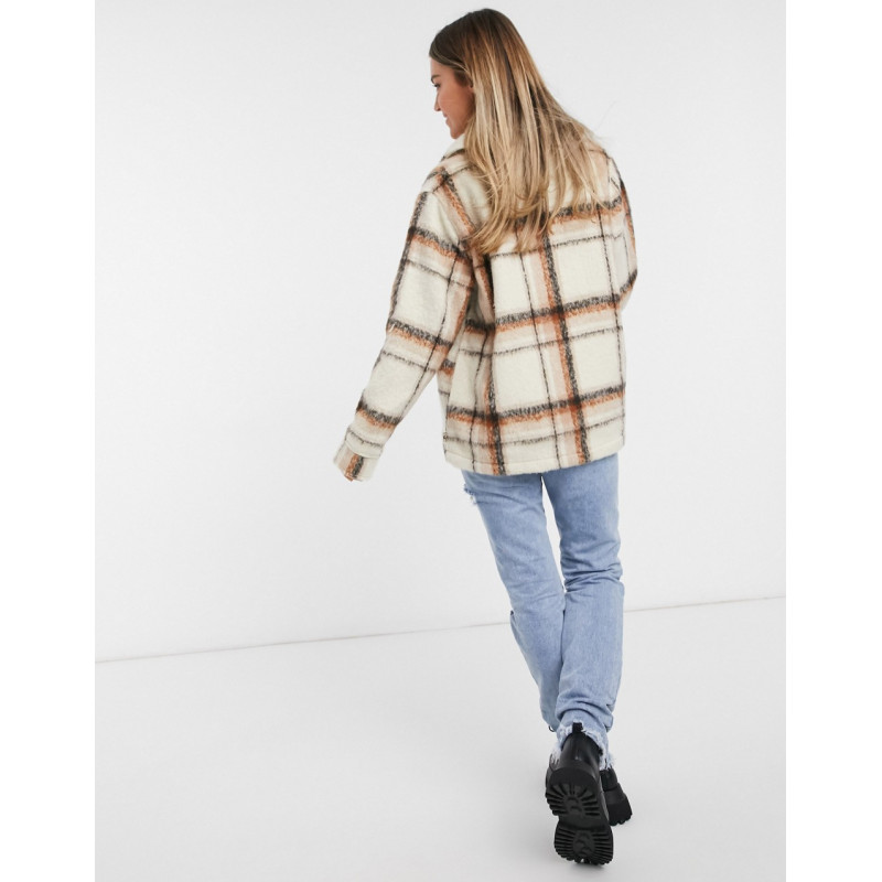 Hollister plaid shacket in...