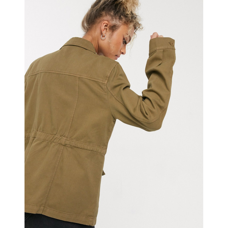 Pieces utility jacket with...