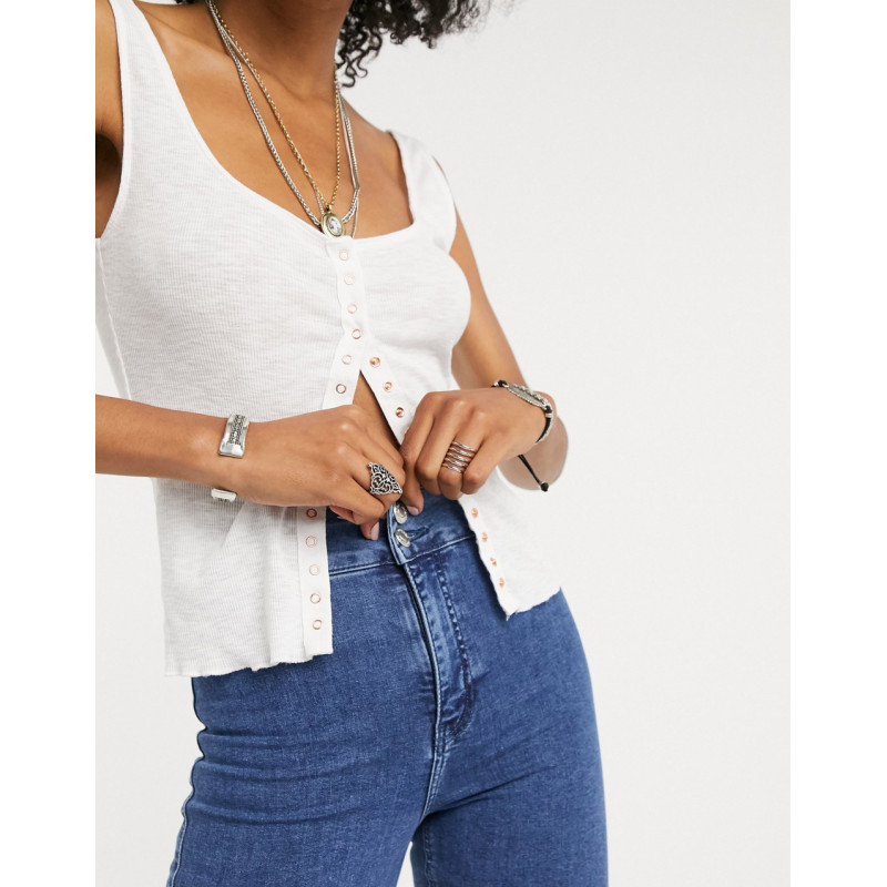 Topshop flare jeans in mid...