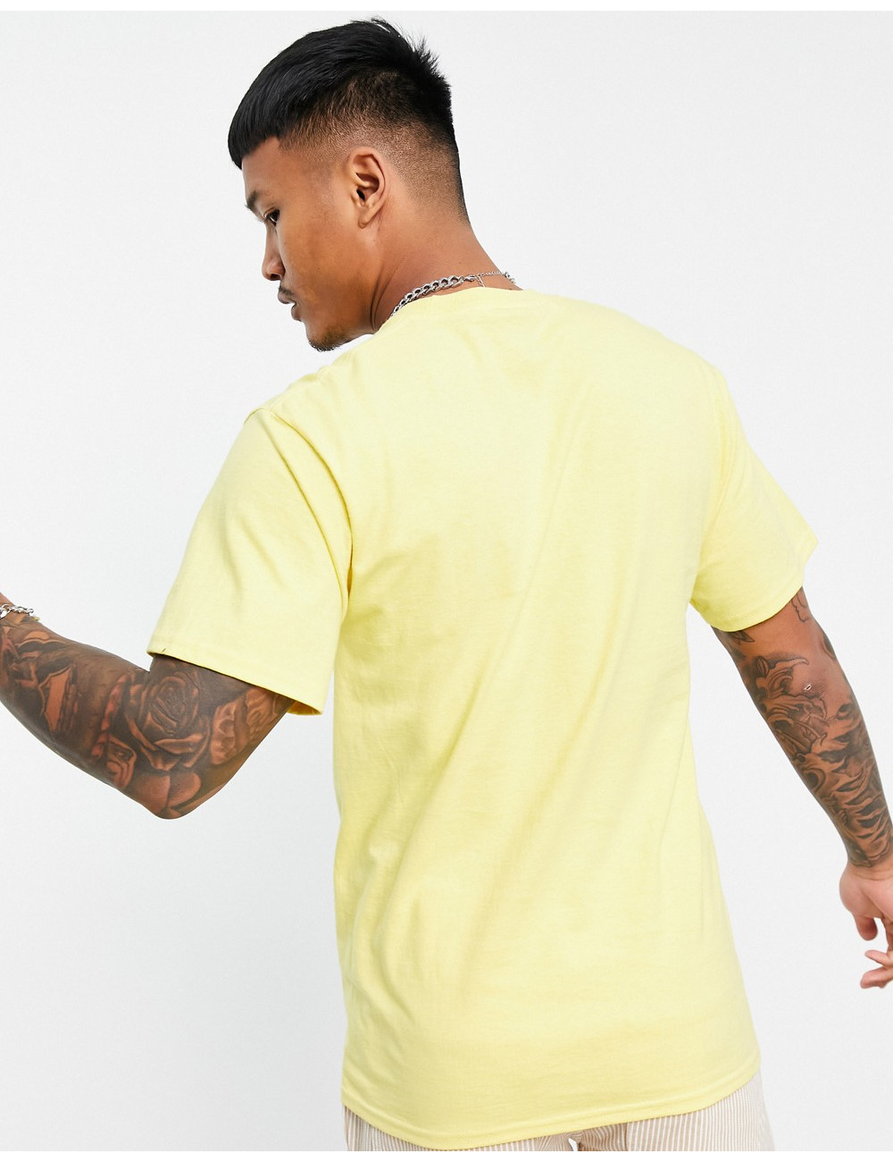HUF planet t-shirt in yellow