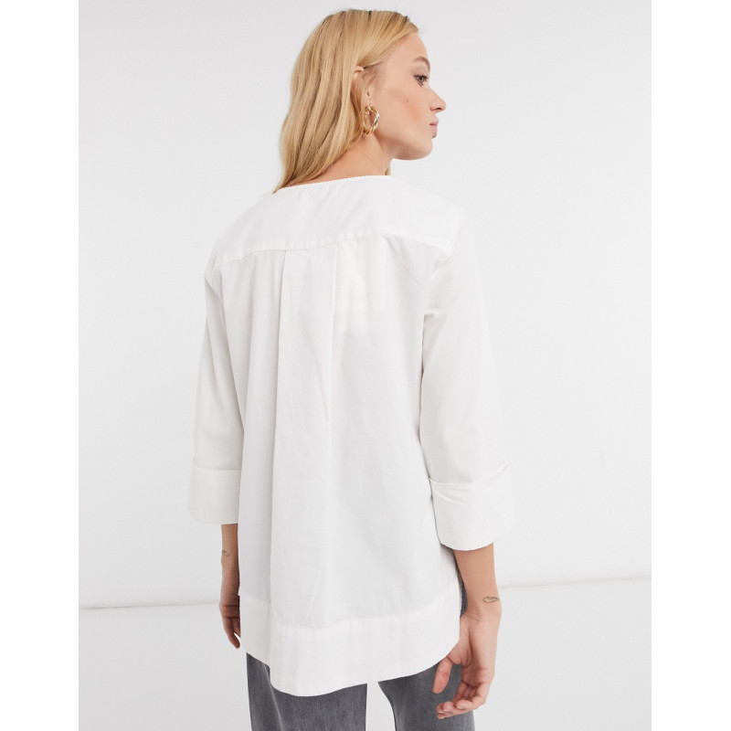 Selected Ami Woven top in...