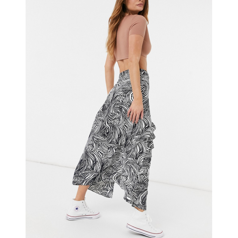 Topshop midaxi skirt with...