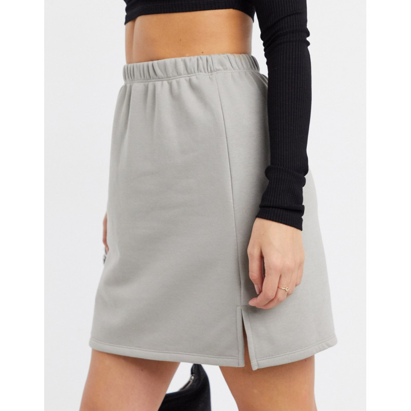 NA-KD sweat skirt in grey