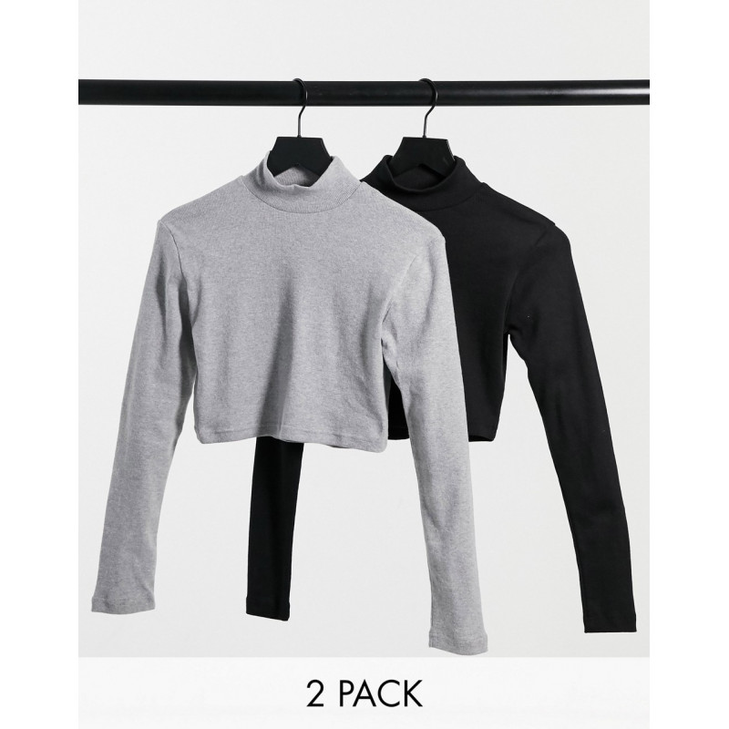 Missguided 2 pack high neck...