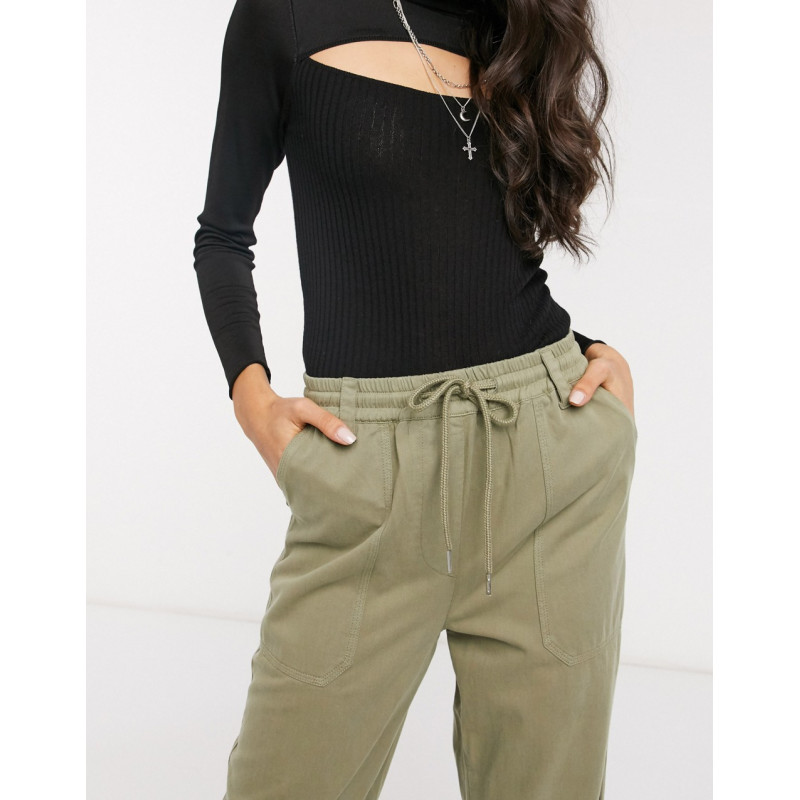 Topshop slouch trousers in...
