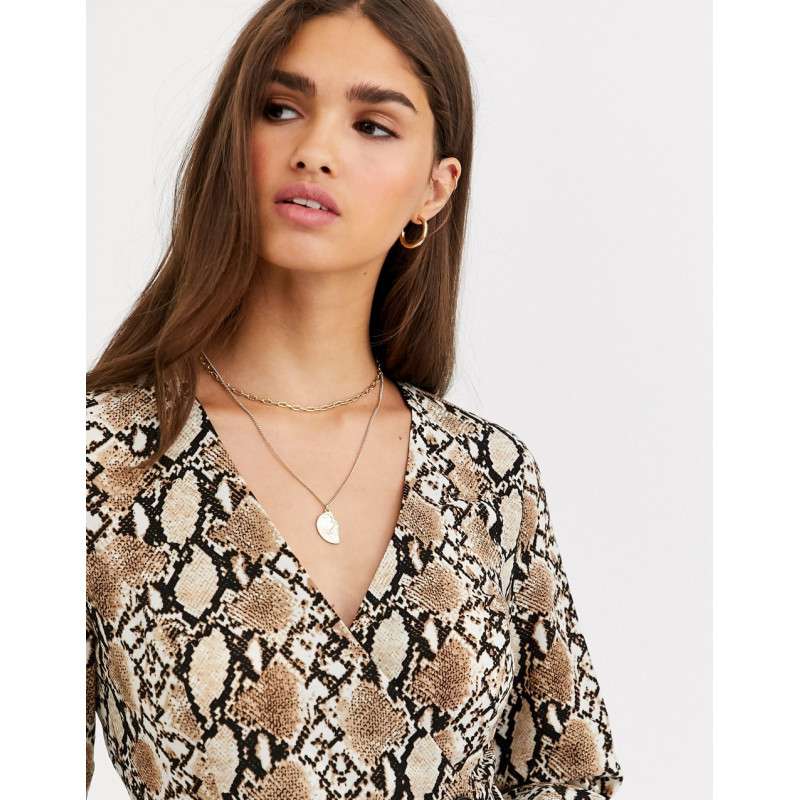 Vila snake print blouse