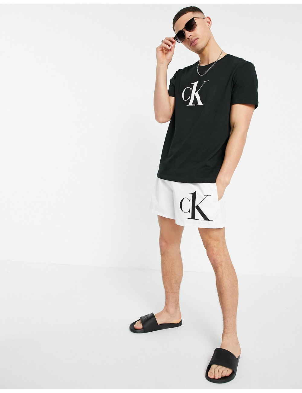 CK One relaxed fit swim...
