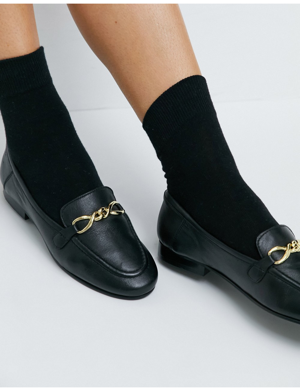 Topshop loafers in black