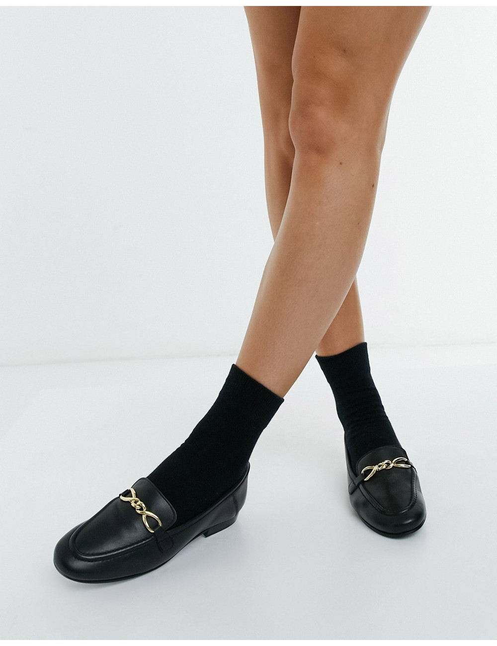 Topshop loafers in black