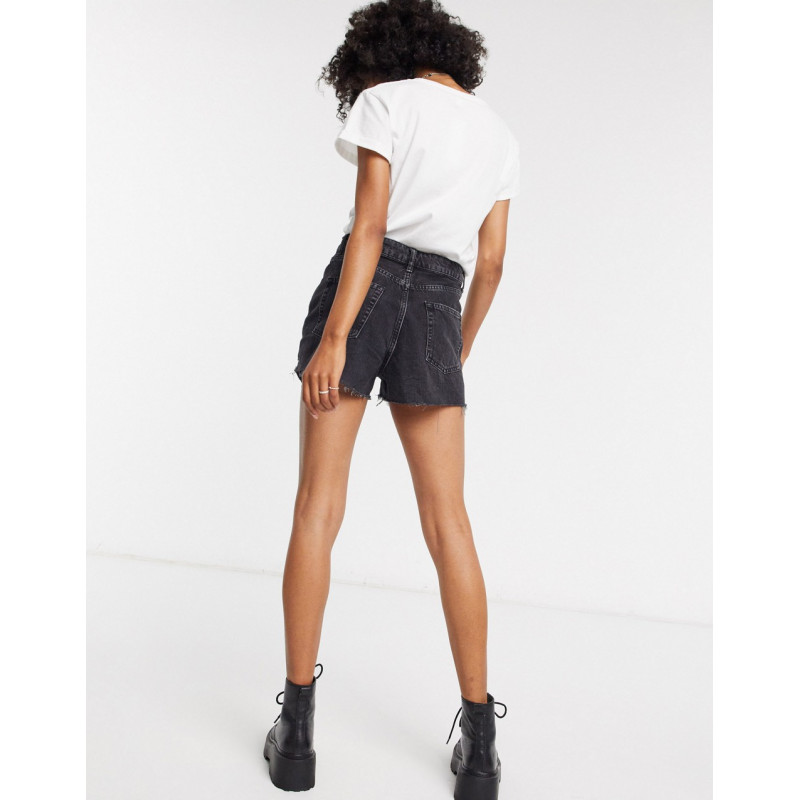 Topshop denim rip shorts in...