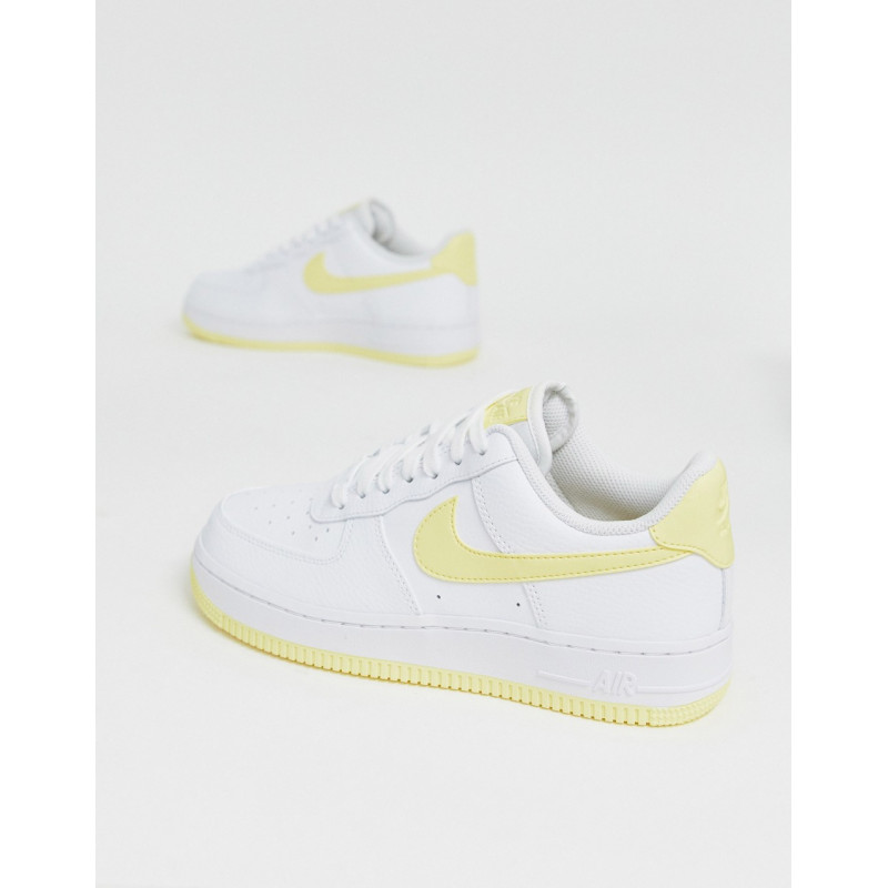 Nike White And Yellow Air...