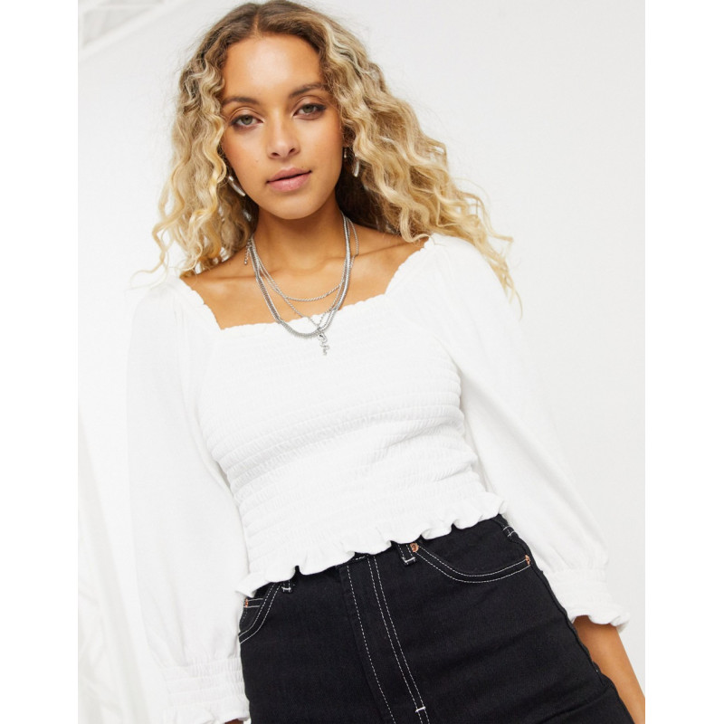 Free People Brenyce shirred...