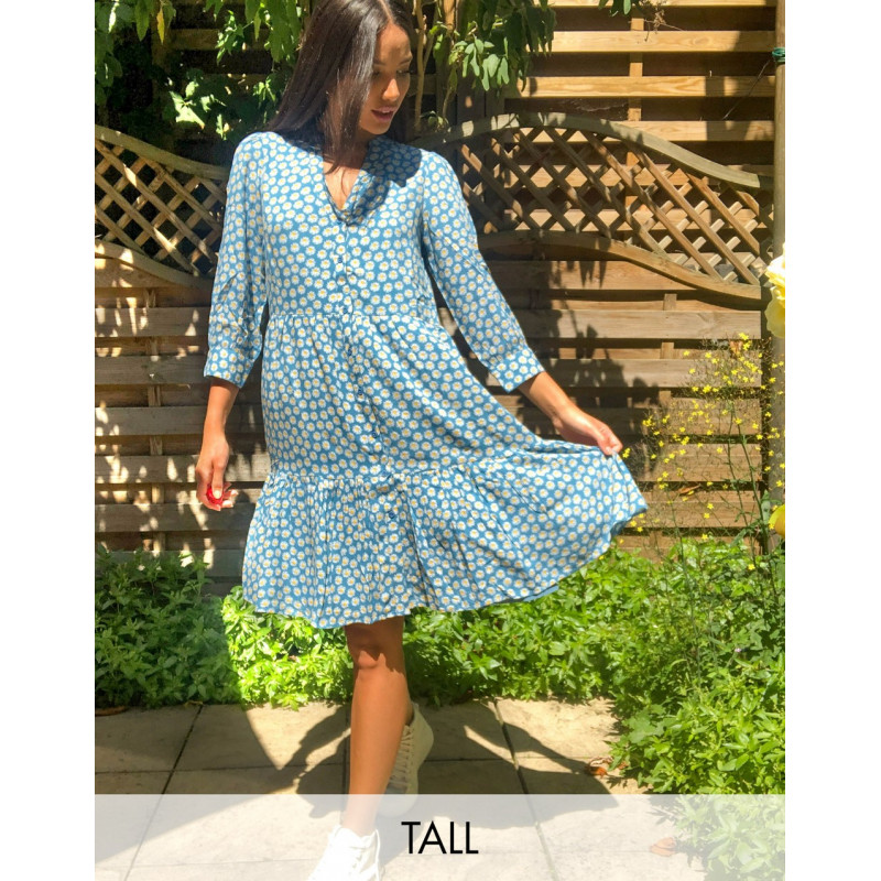 Y.A.S Tall smock dress in...
