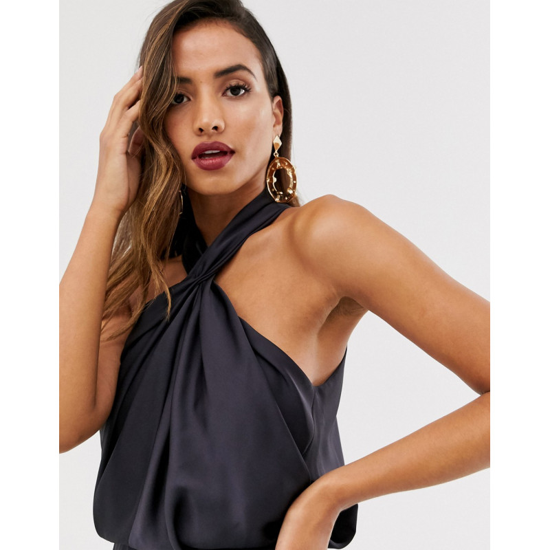 ASOS EDITION ruched halter...
