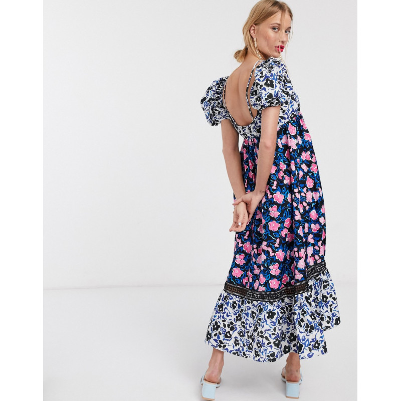 Lost Ink maxi dress with...