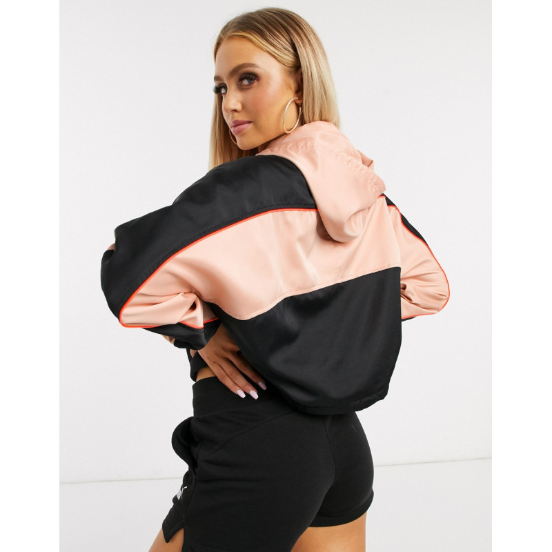Puma luxe track jacket in pink