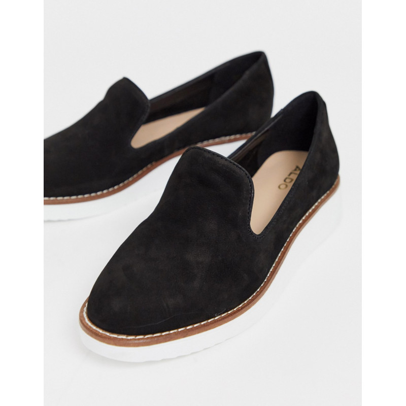 Aldo leather flat loafers