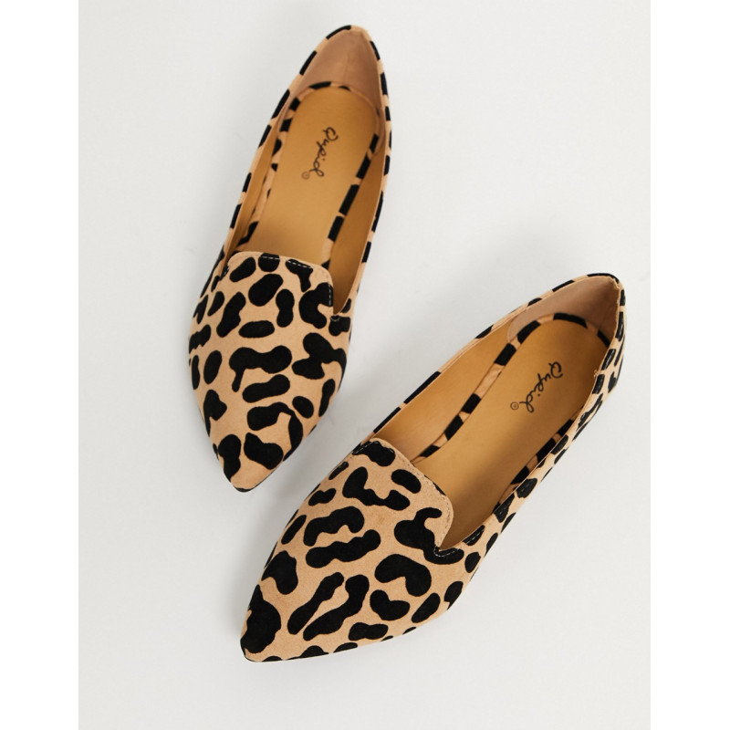 Qupid flat shoes in leopard