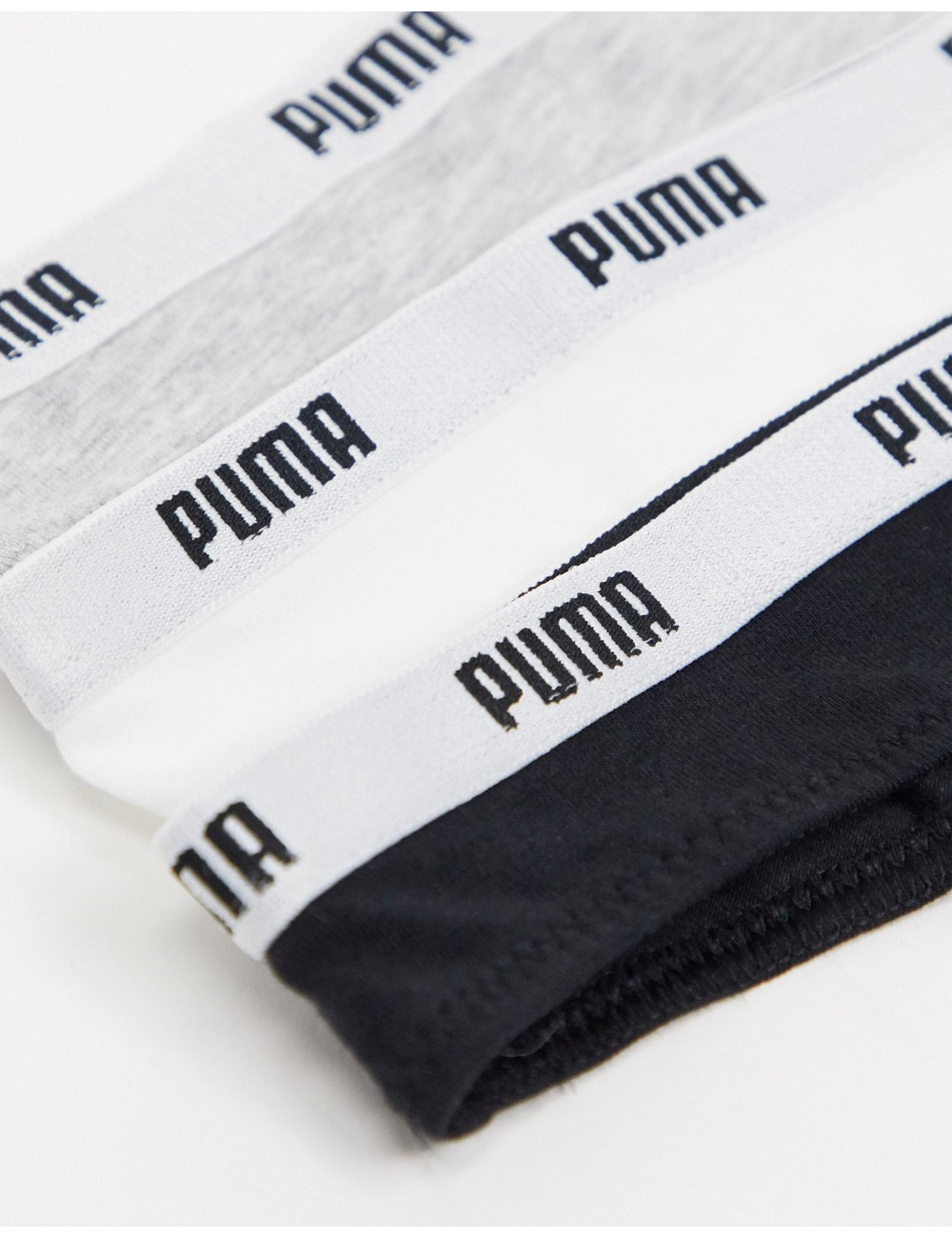 Puma 3 pack logo thongs in...
