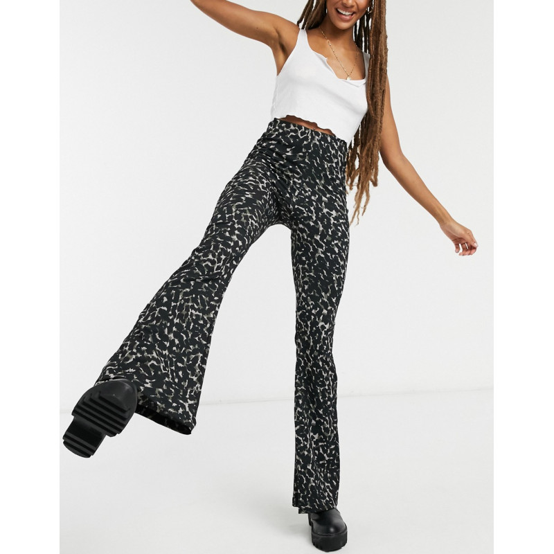 Topshop camo flare trousers...