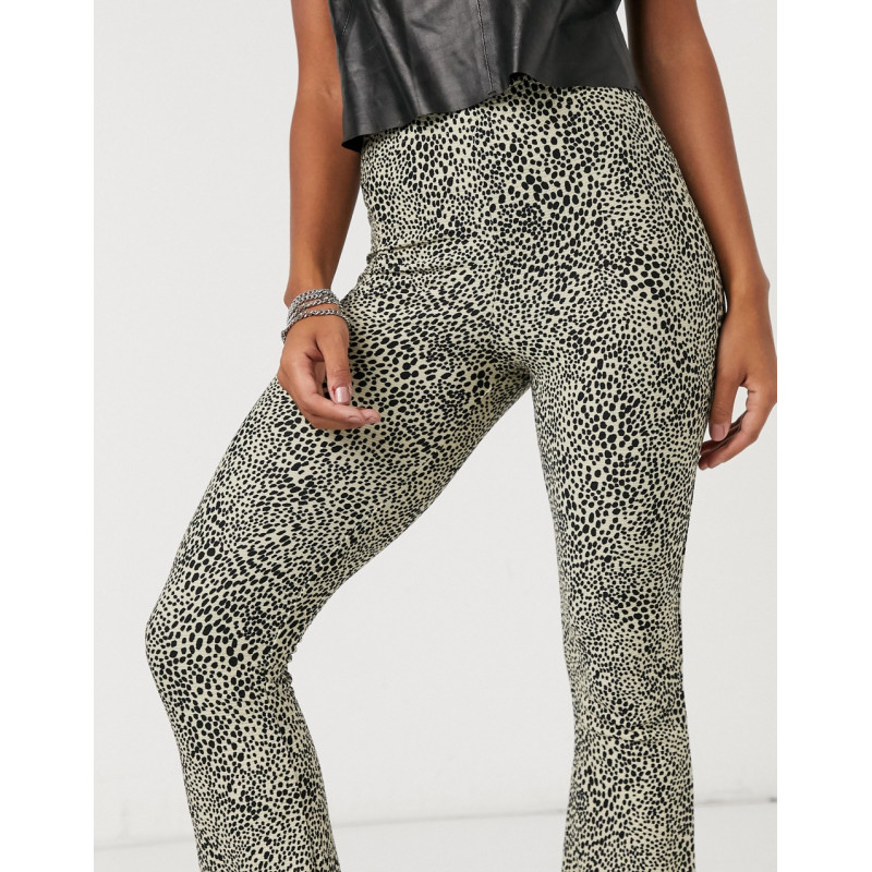 Topshop flare trousers in...