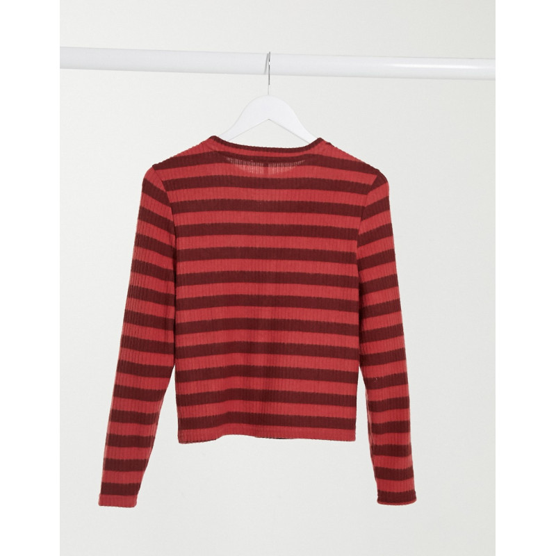 Only long sleeve rib top in...