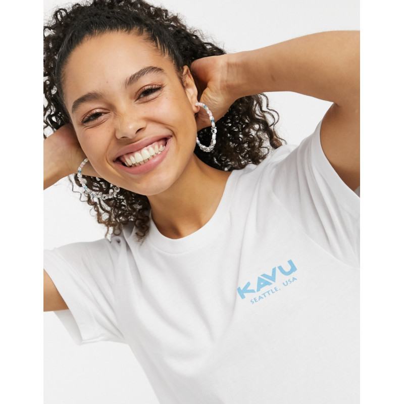 Kavu Logo t-shirt in white...