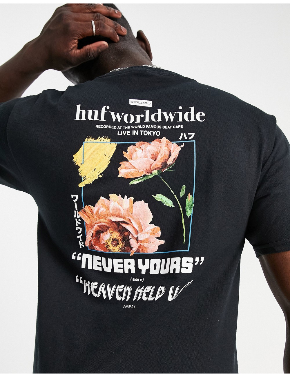 HUF never yours t-shirt in...