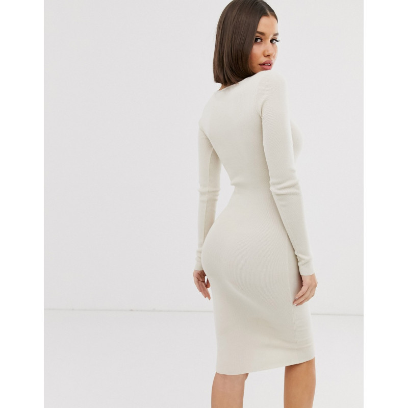 Missguided knitted midi...