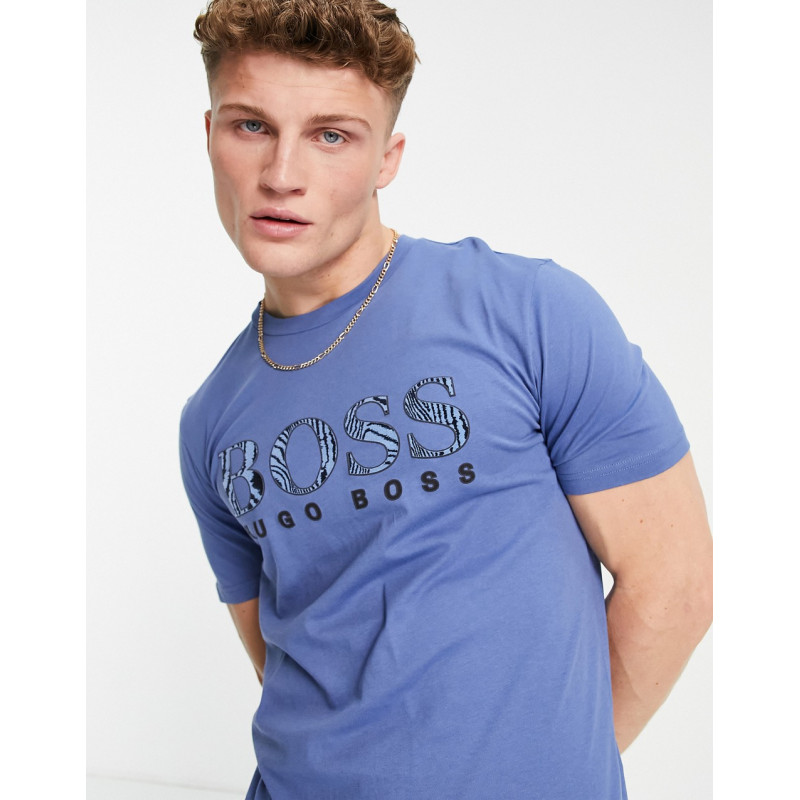 BOSS logo 21 t-shirt in blue