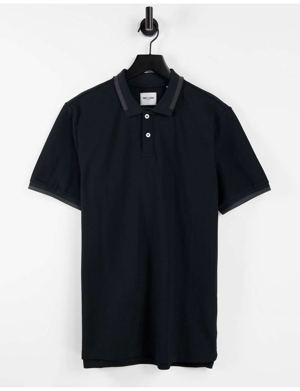 Only & Sons tipped polo in...