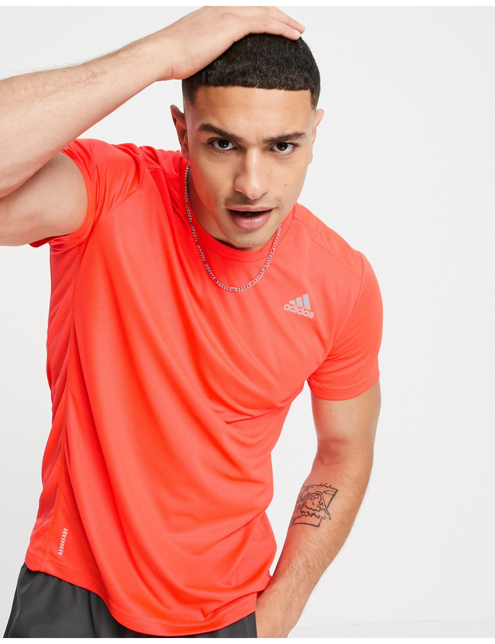 adidas Running t-shirt in red
