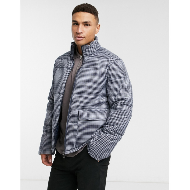 New Look checked puffer jacket