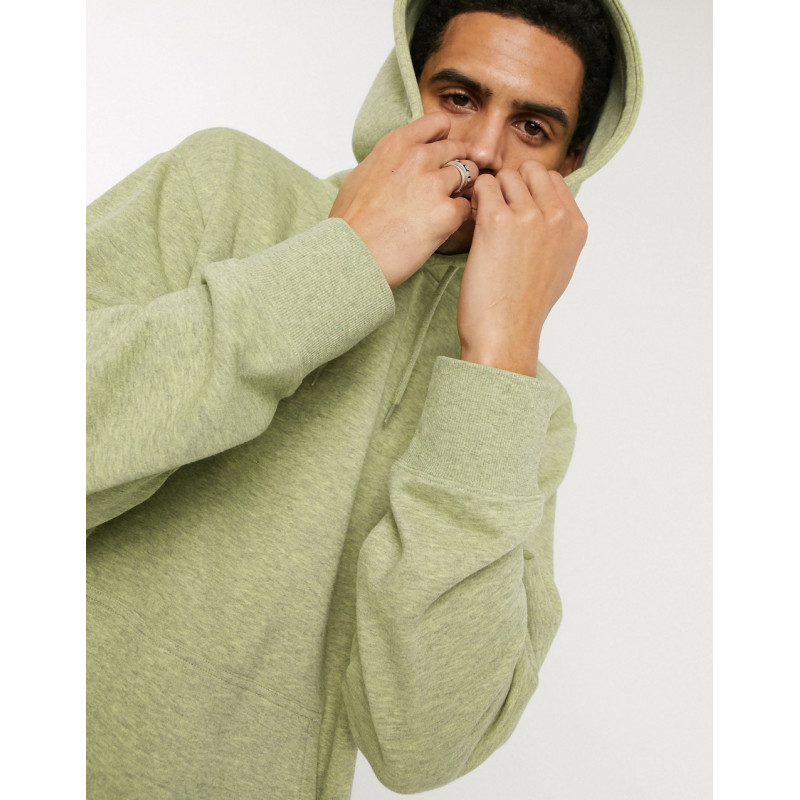 Weekday Per hoodie in Green