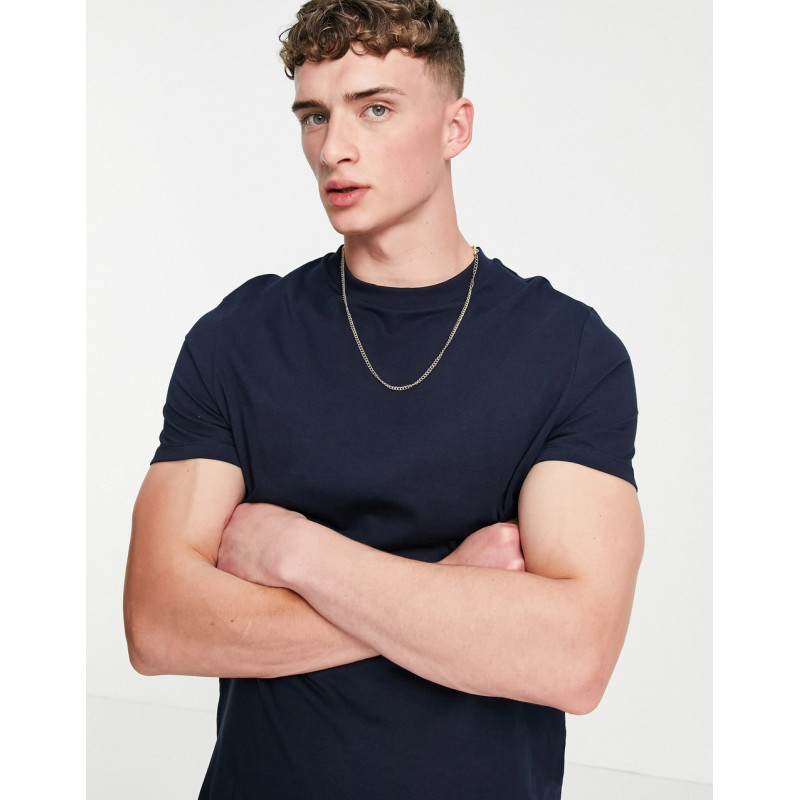 ASOS DESIGN t-shirt in navy...