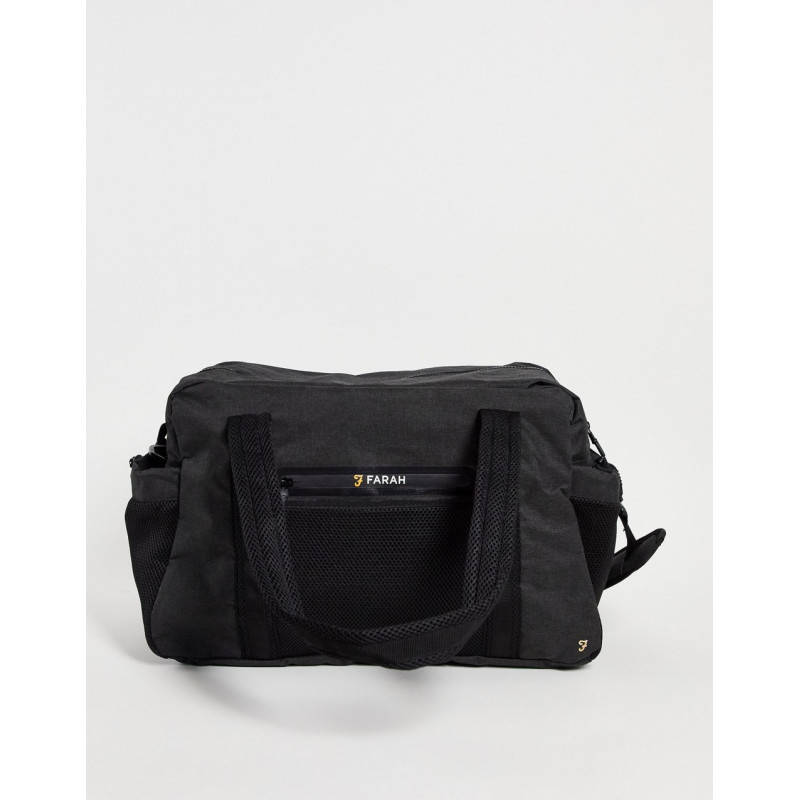 Farah holdall in charcoal