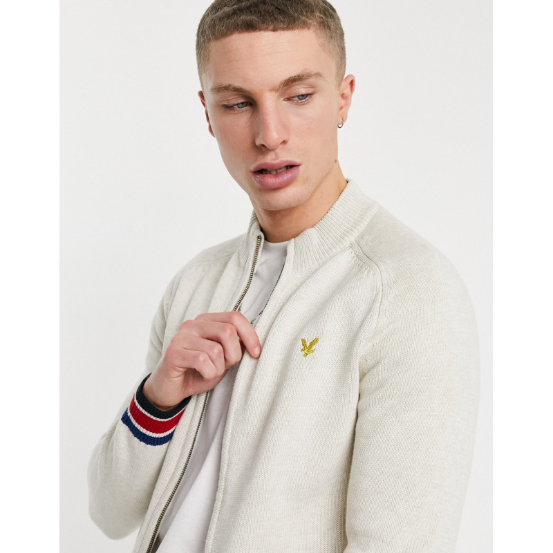 Lyle & Scott knitted track top