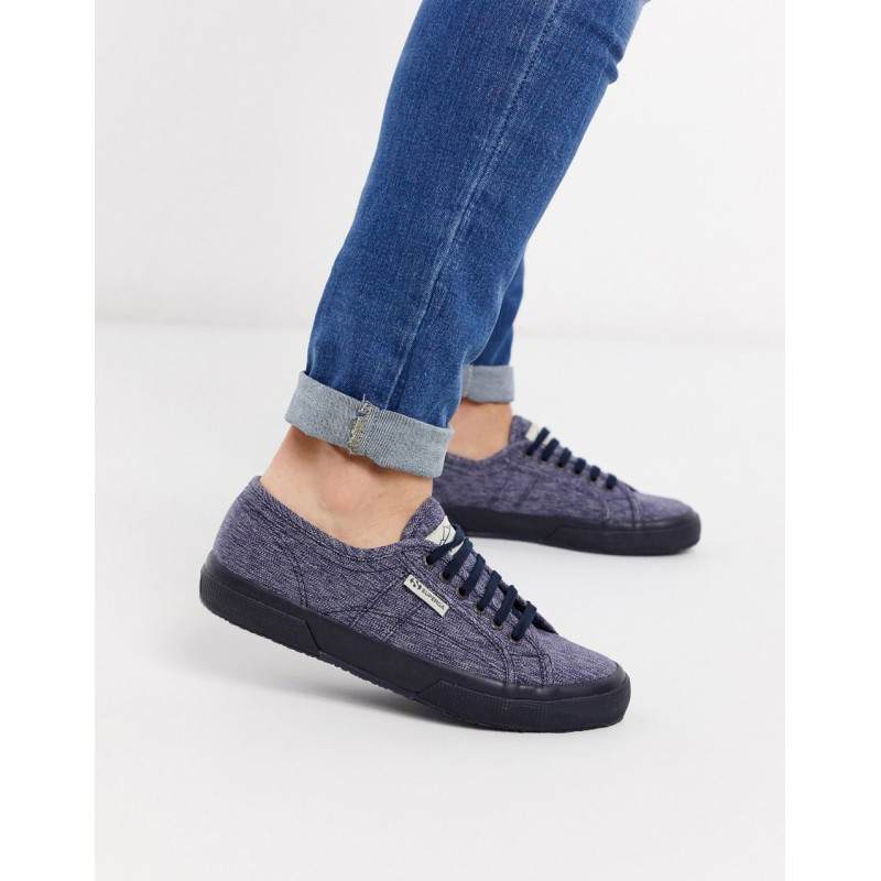Superga lace up trainer in...