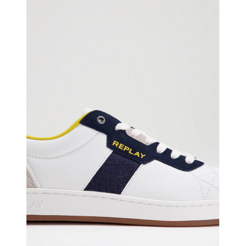 Replay leather trainers