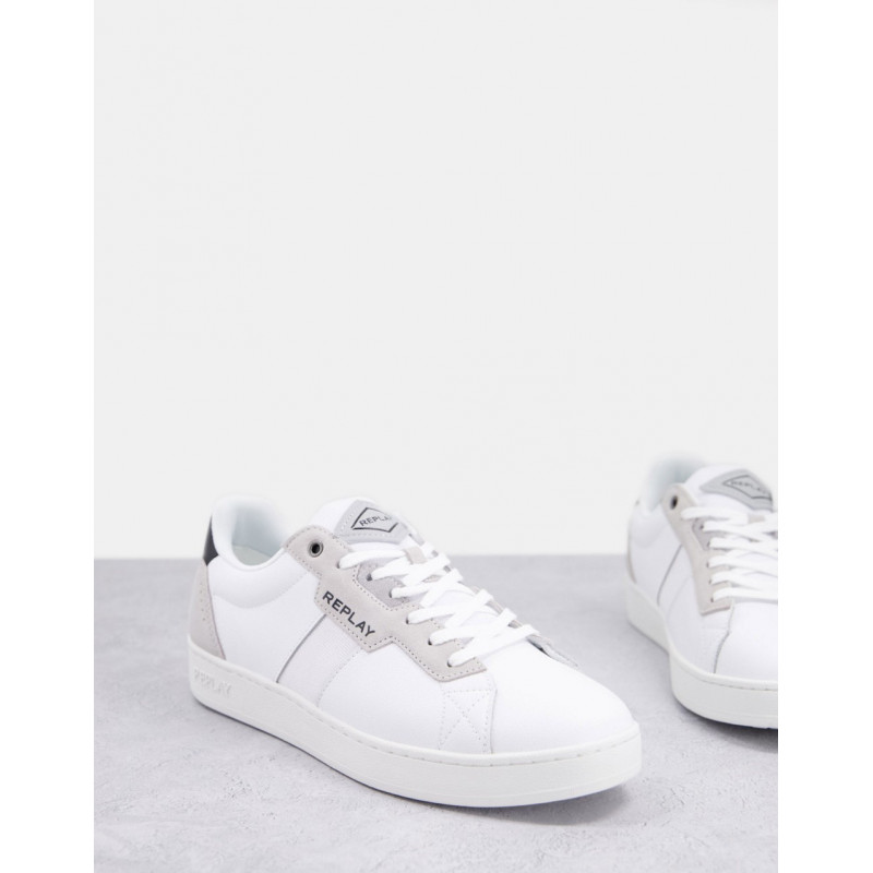 Replay leather trainers