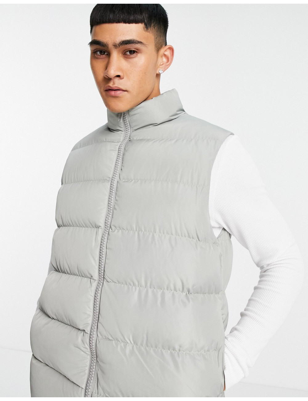 ASOS DESIGN puffer quilted...