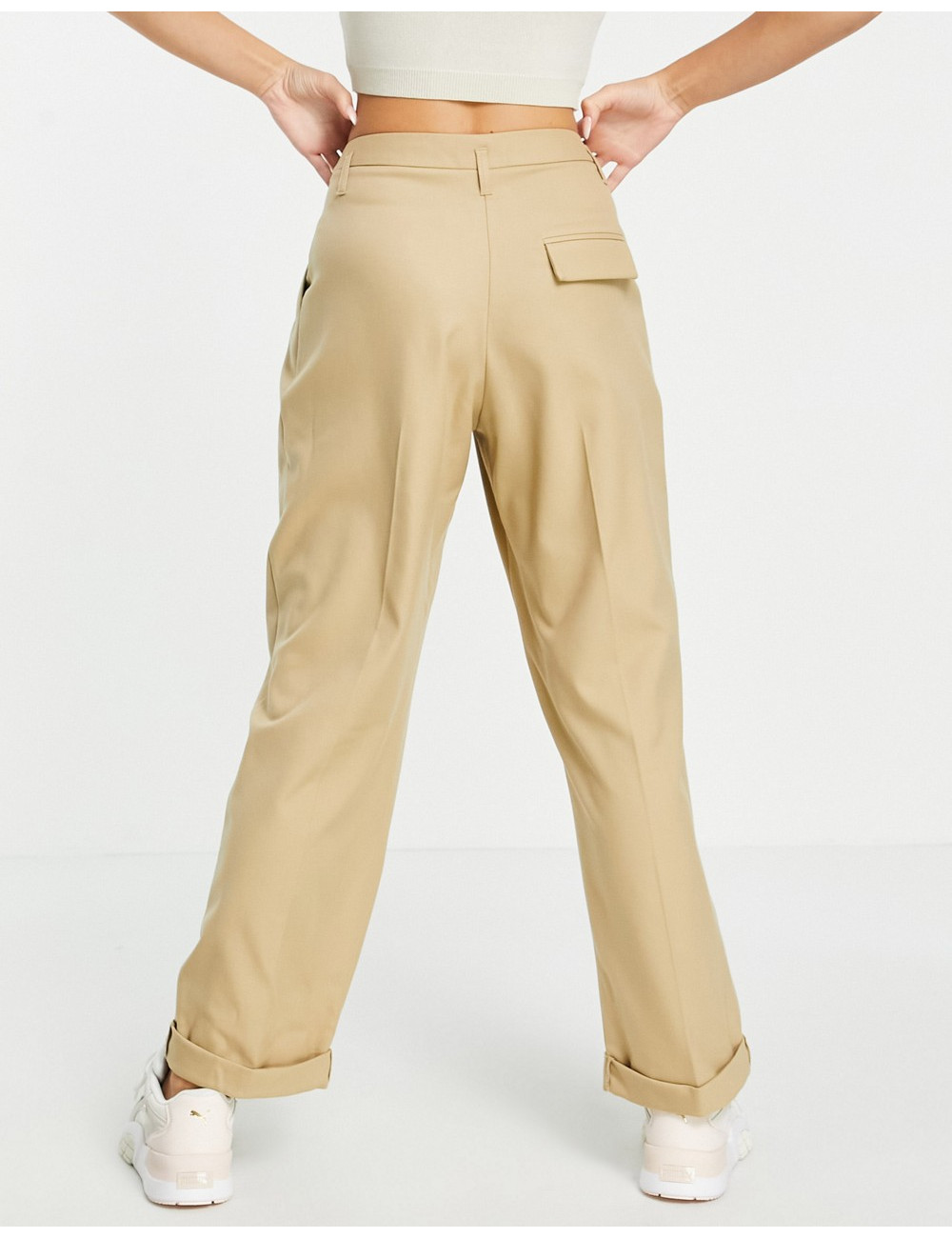 Topshop menzy trouser in camel