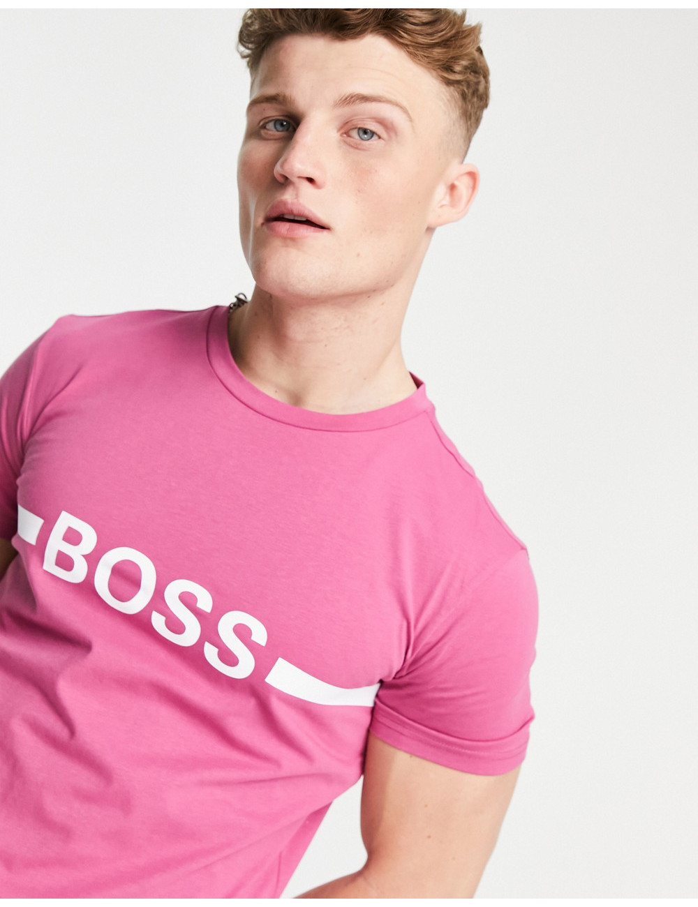 BOSS Bodywear t-shirt in pink