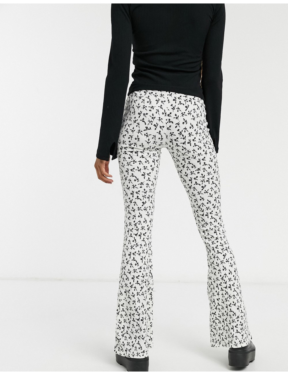 Topshop flared trousers in...