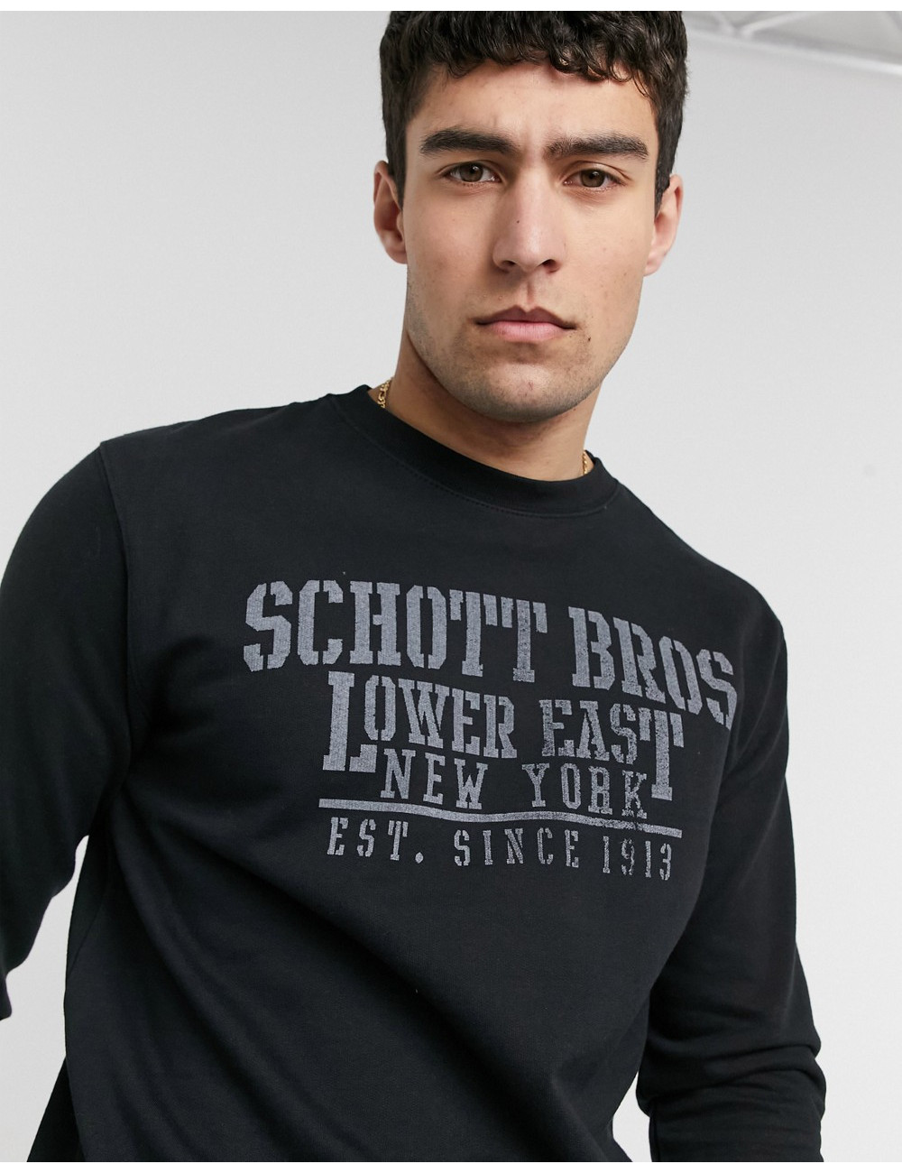 Schott crew neck sweatshirt...