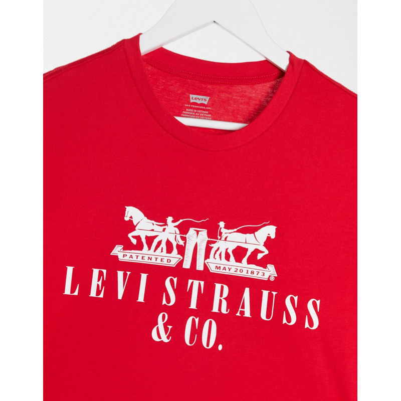 Levi's 2 Horses t-shirt in red
