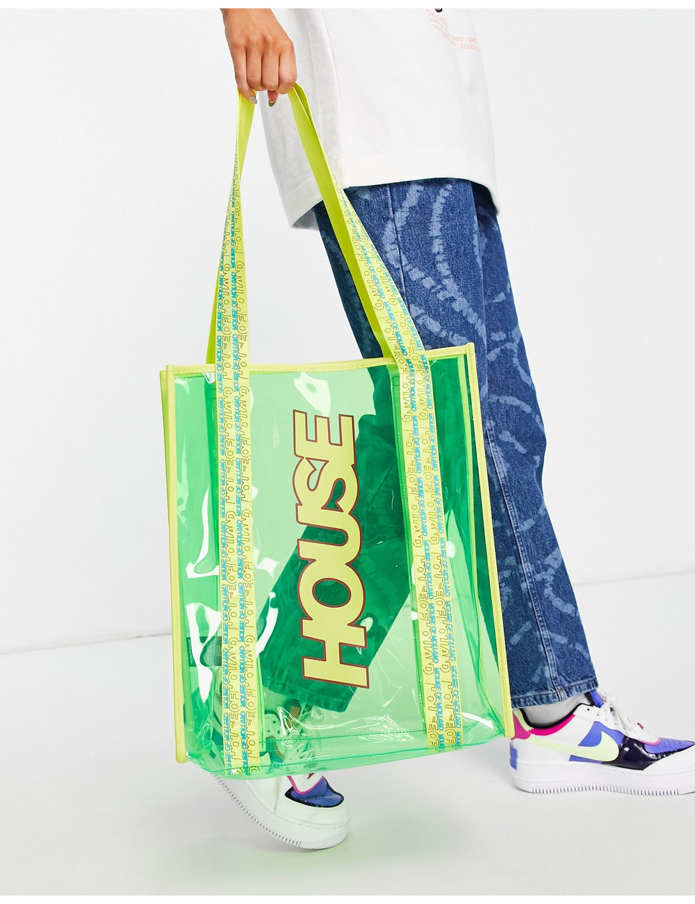 House of Holland pvc tote...